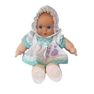 VINTAGE KEWPIE BABIES DOLL  16" SOFT BODY ROSE ART GIGGLES 1995 Dress Shoes